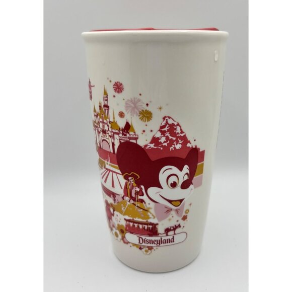 Disney Parks Starbucks Disneyland Mickey Ceramic Travel Tumbler Mug – 12oz - Picture 1 of 8